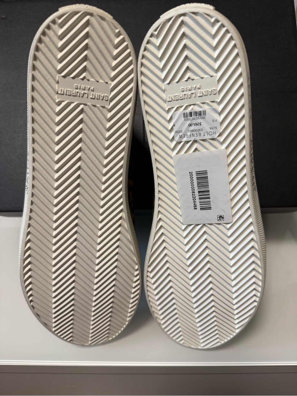 Saint Laurent Leopard Print High-Top Sneakers - New Full Set - Picture 13 of 17